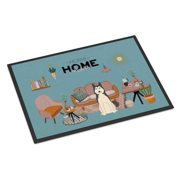 Carolines Treasures 24 x 36 in. West Siberian Laika Spitz Sweet Home Indoor or Outdoor Mat CK7870JMAT - main